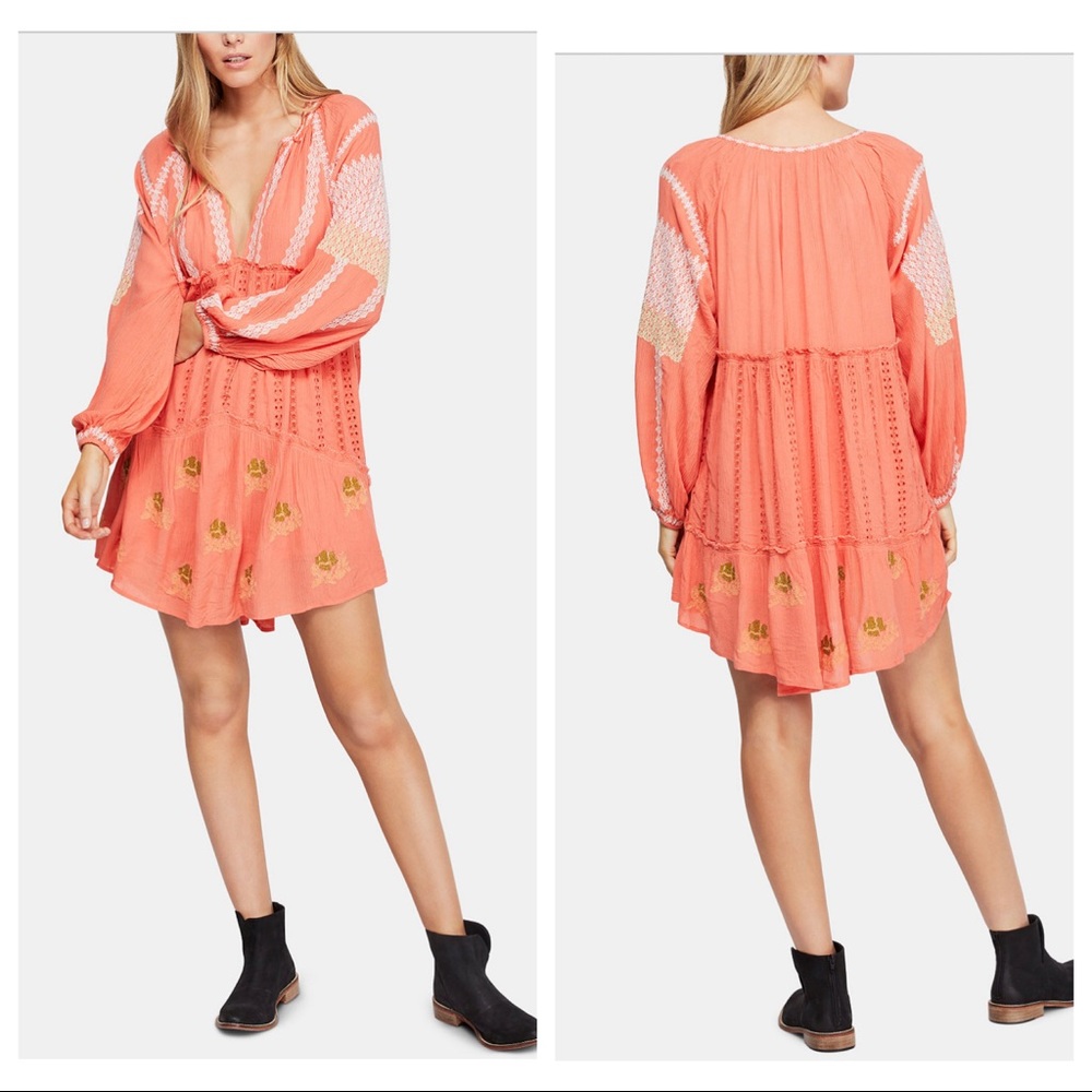 🎉Host Pick 🎉Wild Horses Embroidered Mini Dress